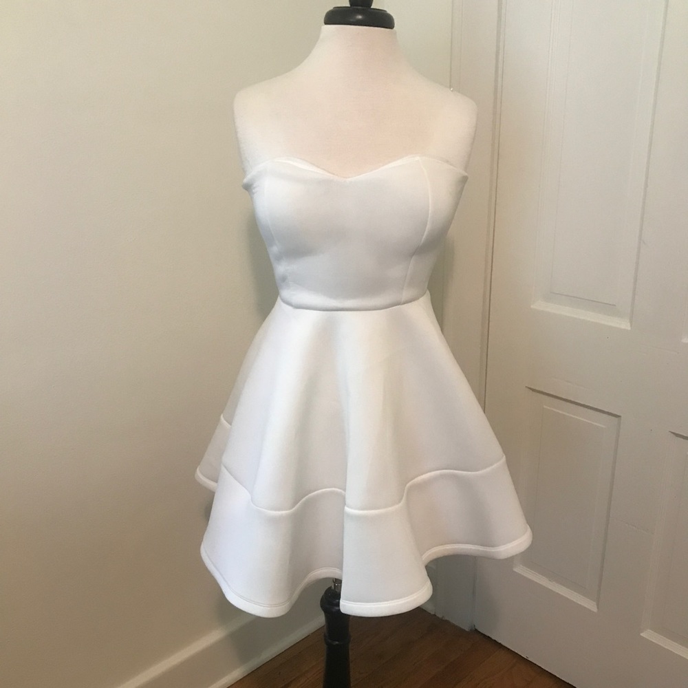 White poof dress